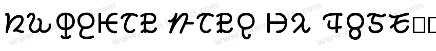 Kweisar Maru CN Bold字体转换